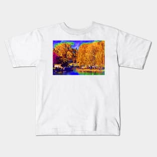 Spring At The Pond Kids T-Shirt